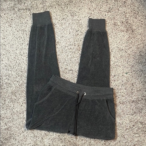 Bebe Sport Woman’s Gray Y2K Bling Logo Joggers Size Small - Picture 1 of 7